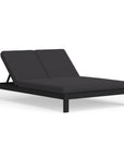 Black Outdoor Chaise Lounge For Two