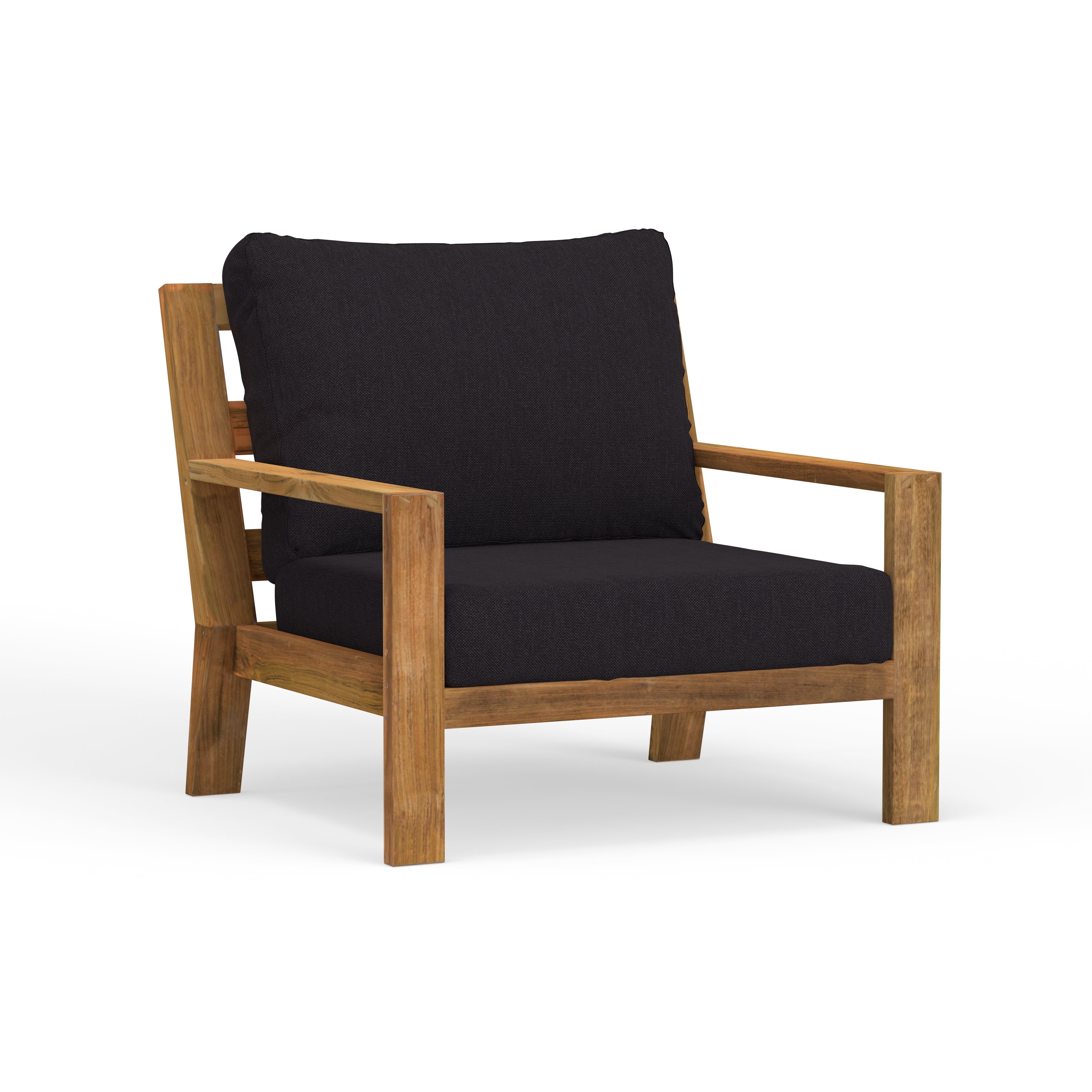 Great Outdoor Teak Chair With The Most Comfortable Cushion Available Now