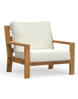 Best Luxury Handcrafted Teak Wood Outdoor Club Chair With Sunbrella Cushions Included