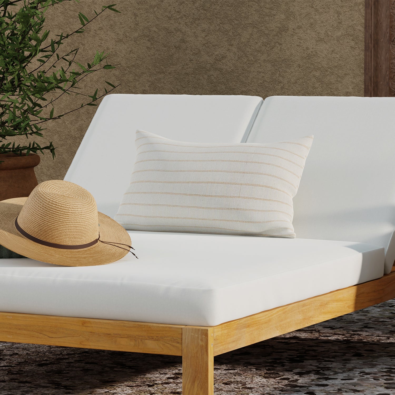 Charleston Outdoor Double Chaise Lounge