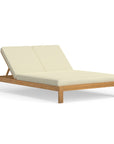 Best Looking Teak Double Chaise Lounge For Two