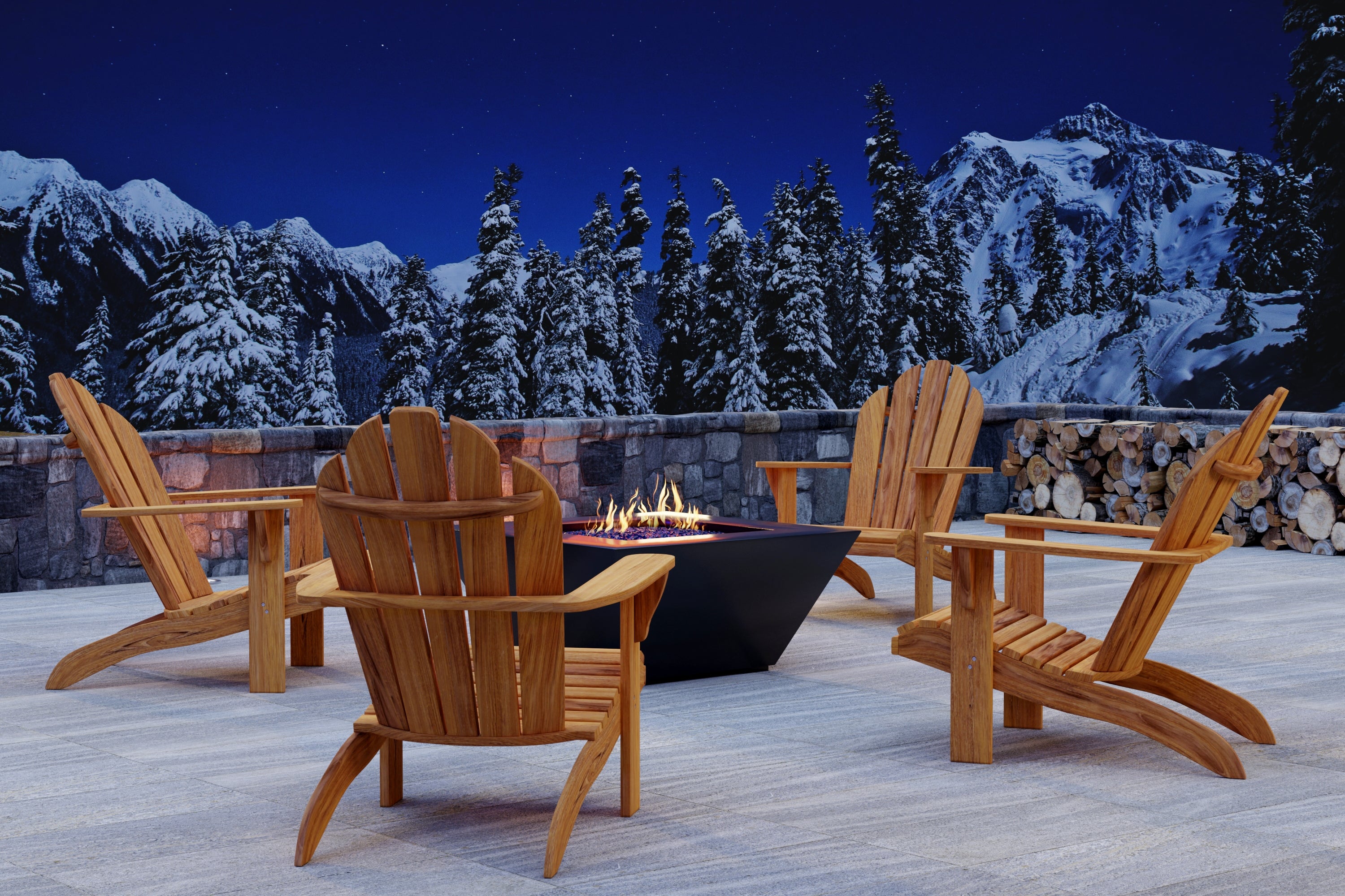 Teak Adirondack For Outdoors