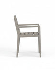 Weathered Gray Teak Dining Chair For Outdoor
