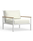 White Aluminum Outdoor Club Chair