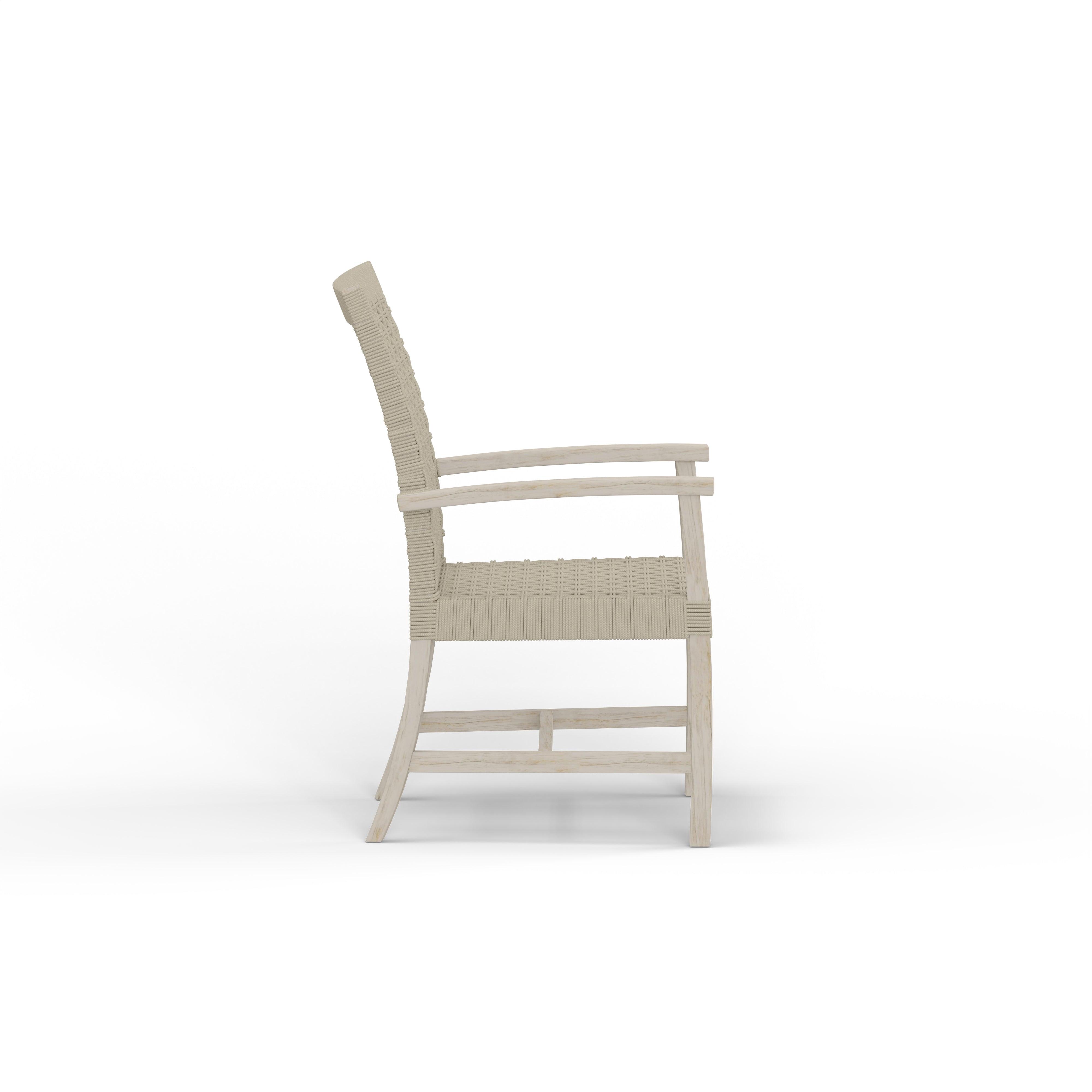 Teak and Rope Dining Chair