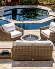 Outdoor Loveseat With Sunbrella Cushions