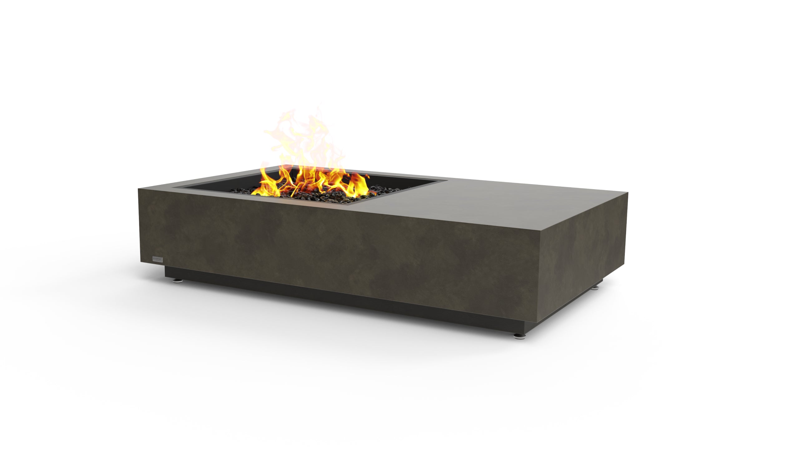 Gray Coffee Table Fire Pit