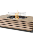 Teak Outdoor Table With Fire Pit