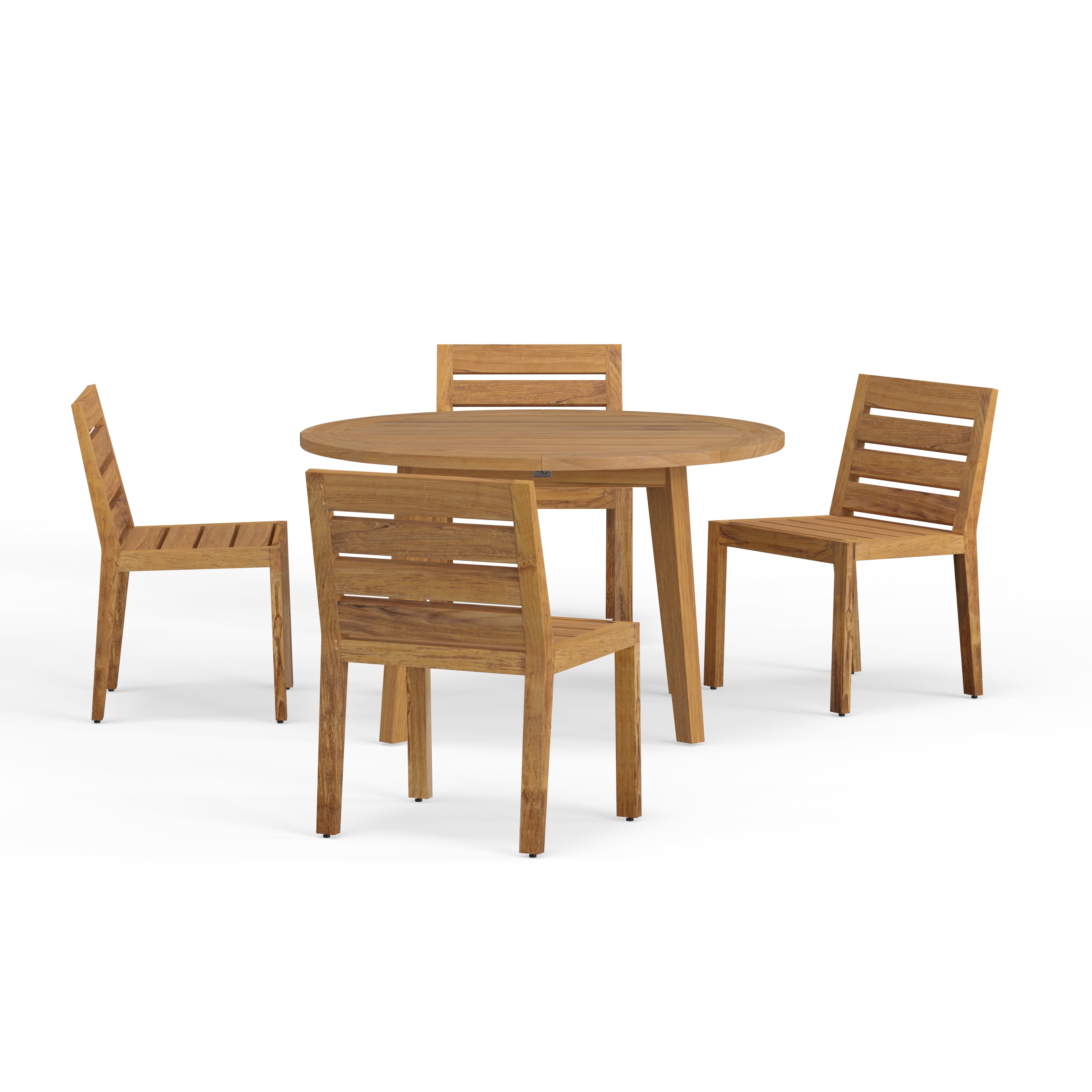 5 Piece All Teak Dining Set For Outdoor