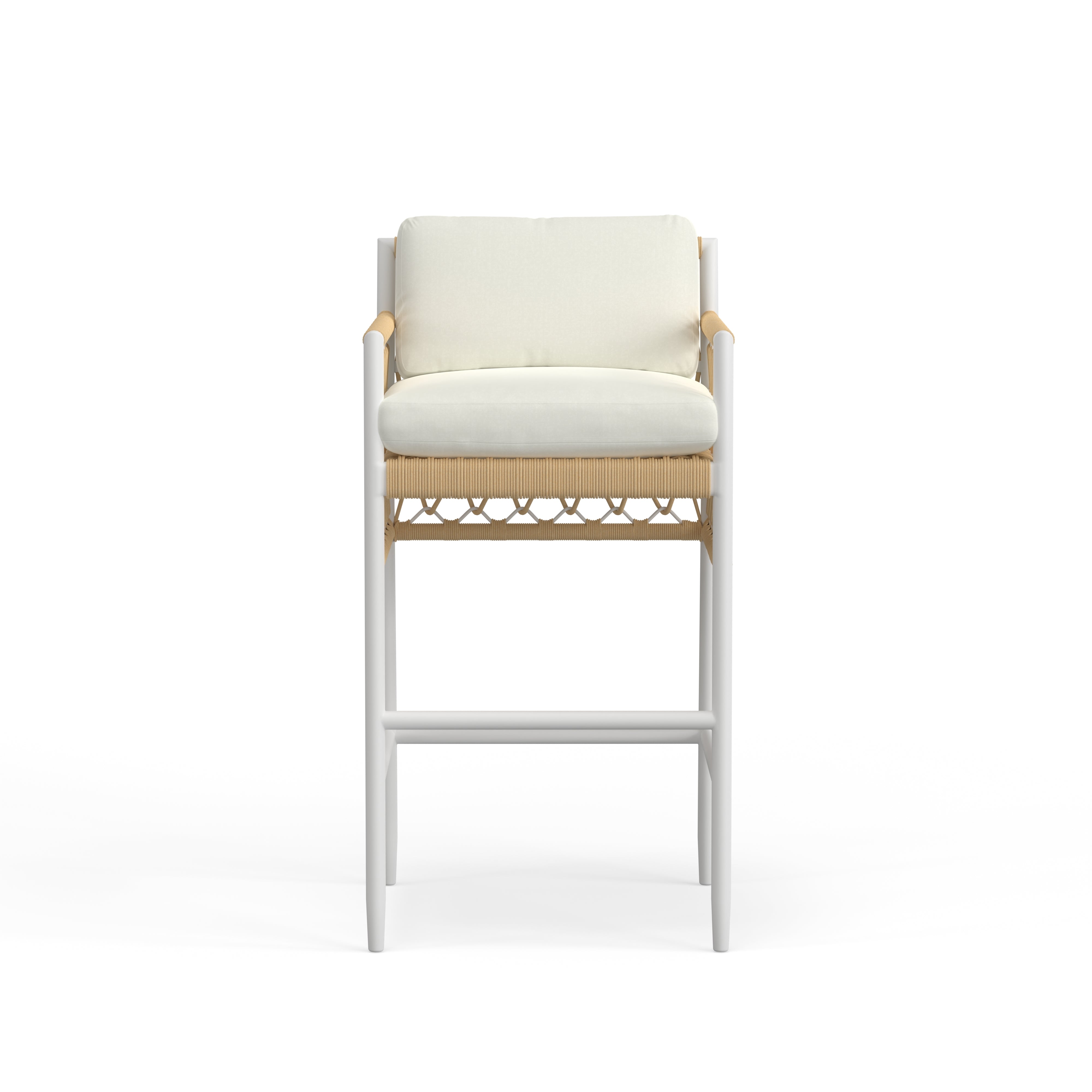 Aluminum And Rope Bar Chair Set
