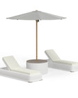 Best Quality Wicker Chaise Lounge Set