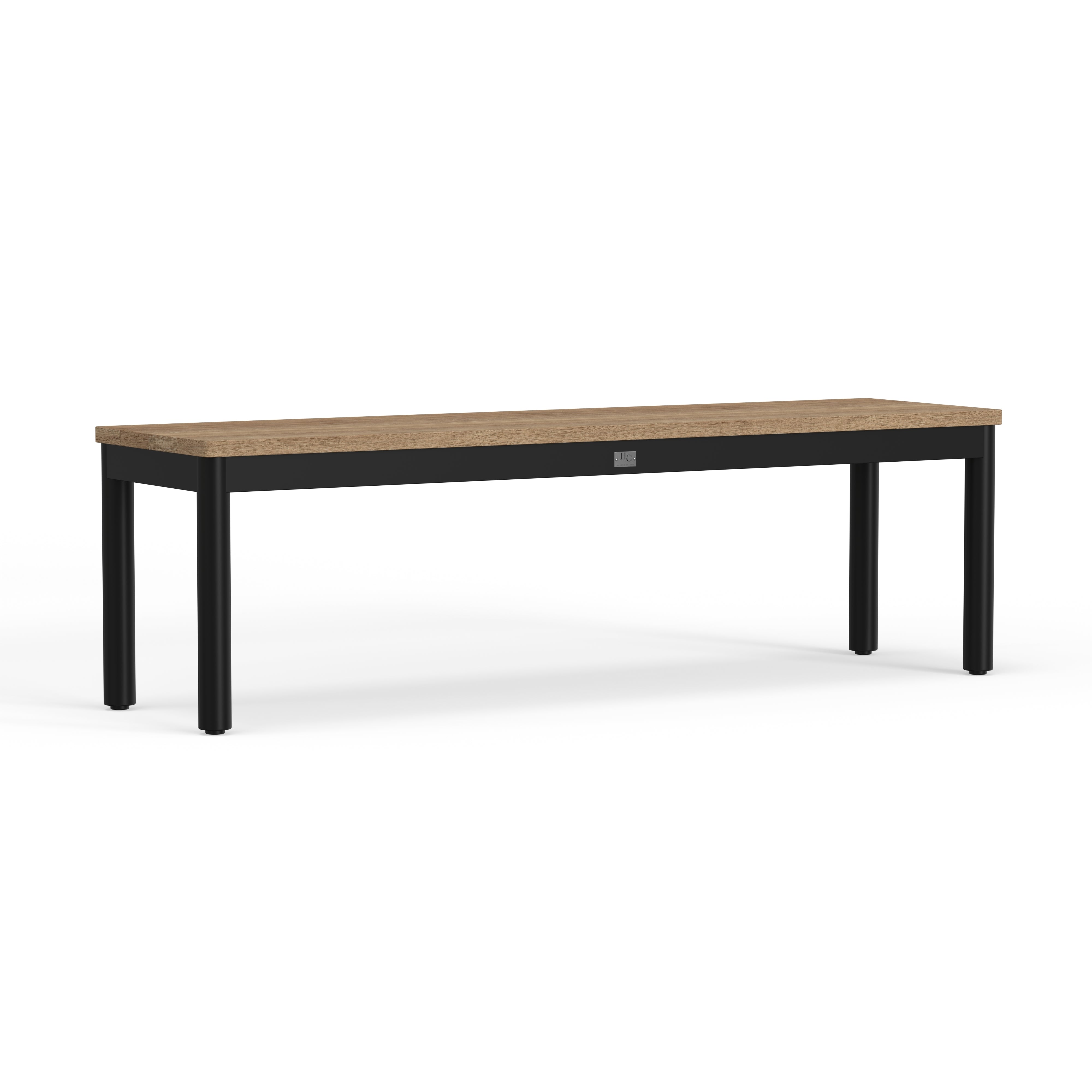 Black Aluminum Bench
