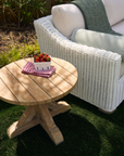 White Wicker Outdoor Sectional