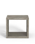 Gray outdoor side table