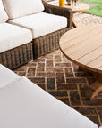 Harbor Classic Luxury Outdoor Trestle Coffee Table
