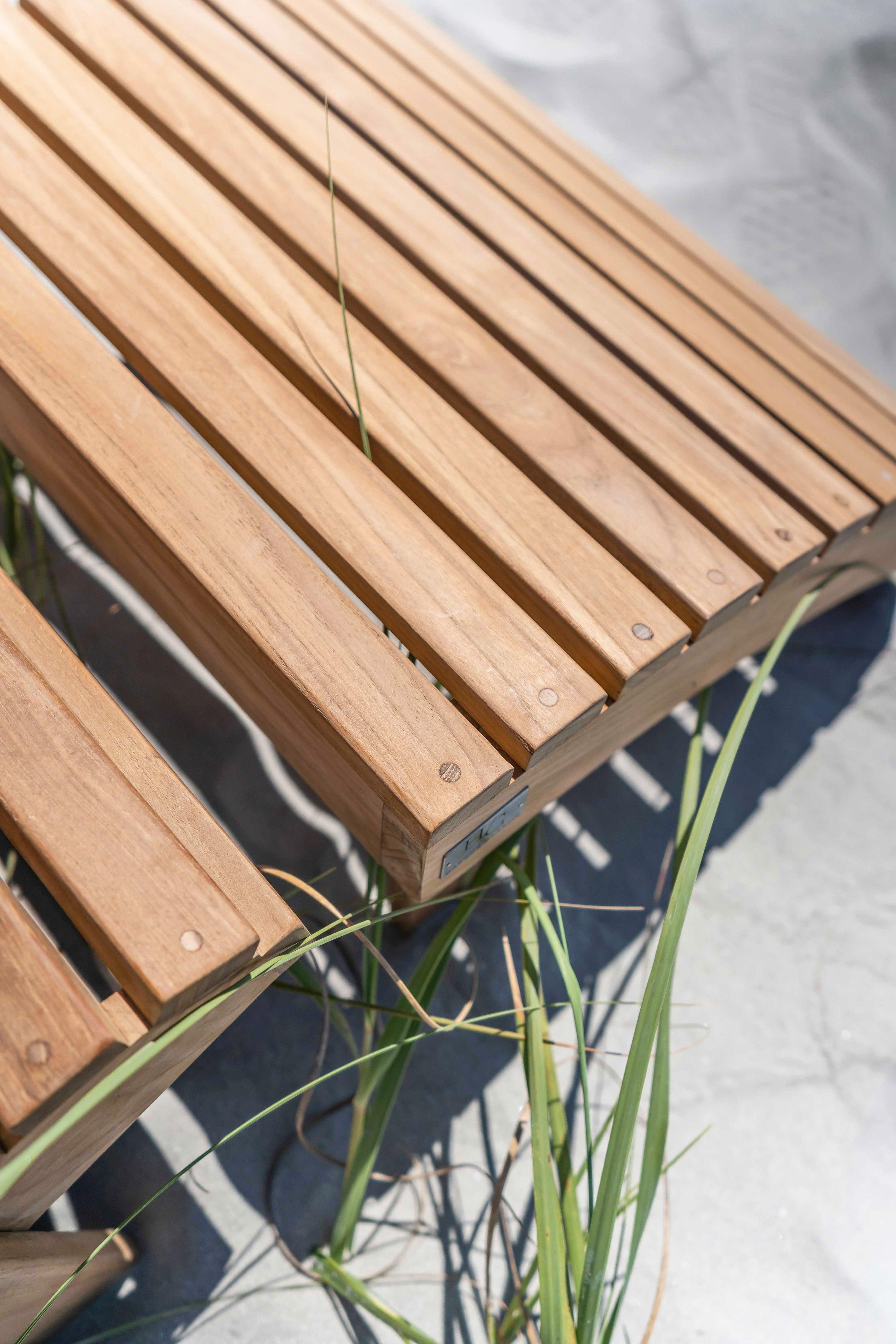 Teak footstool store outdoor