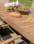 teak dining table with leaf
