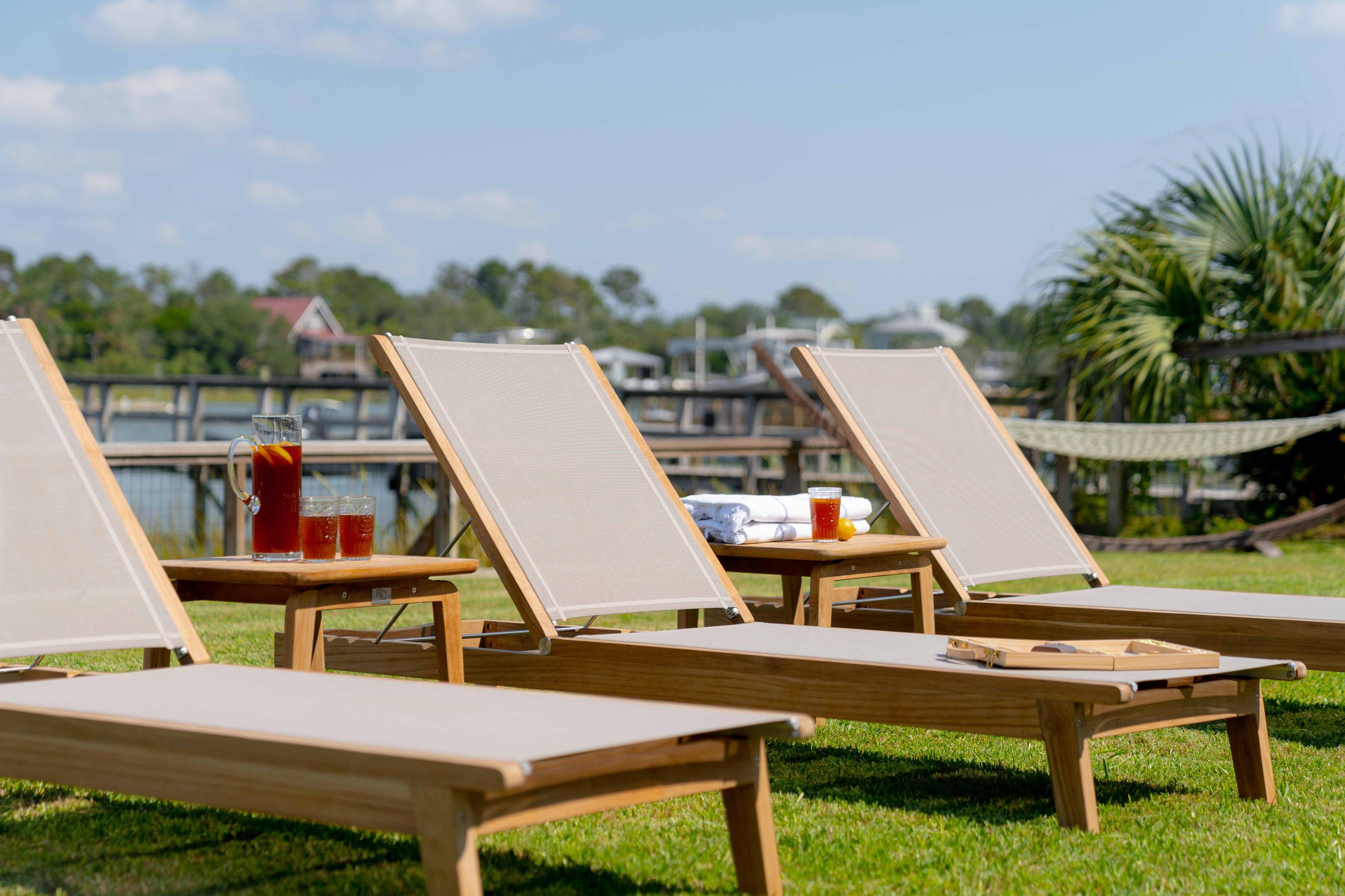 Freeport Outdoor Chaise Lounge Luxury Teak Chaise Lounge – HC