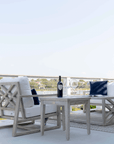 Harbor Classic Luxury Outdoor Gray Teak Club Chairs