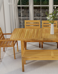 Charleston 7-Piece Extension Table & Bench Dining Set