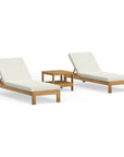 Best Quality Outdoor Teak Chaise Lounge Set