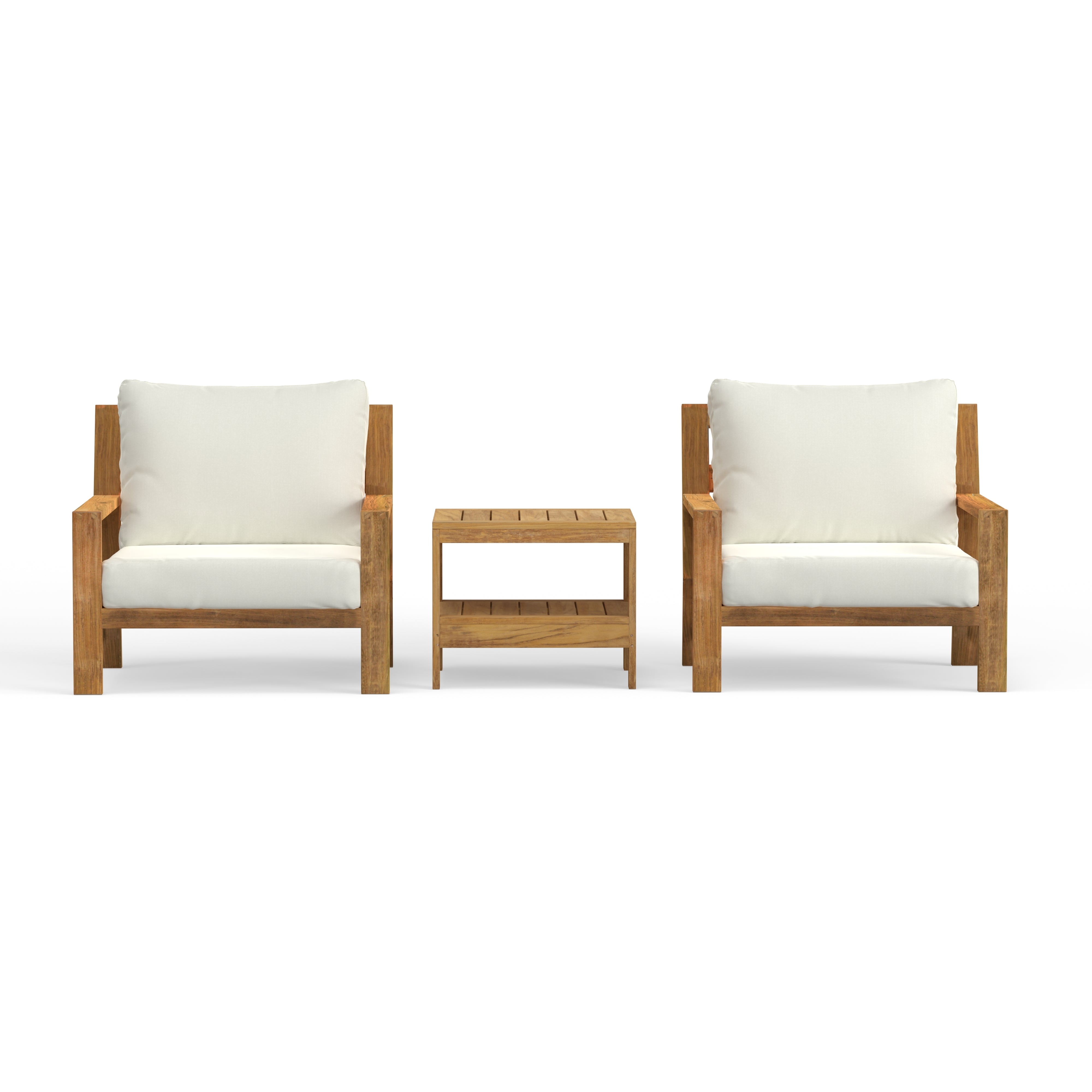 Luxury Outdoor Club Chair For Two Set