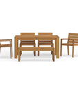 Best Quality Outdoor Dining Table Chairs And Bench Set