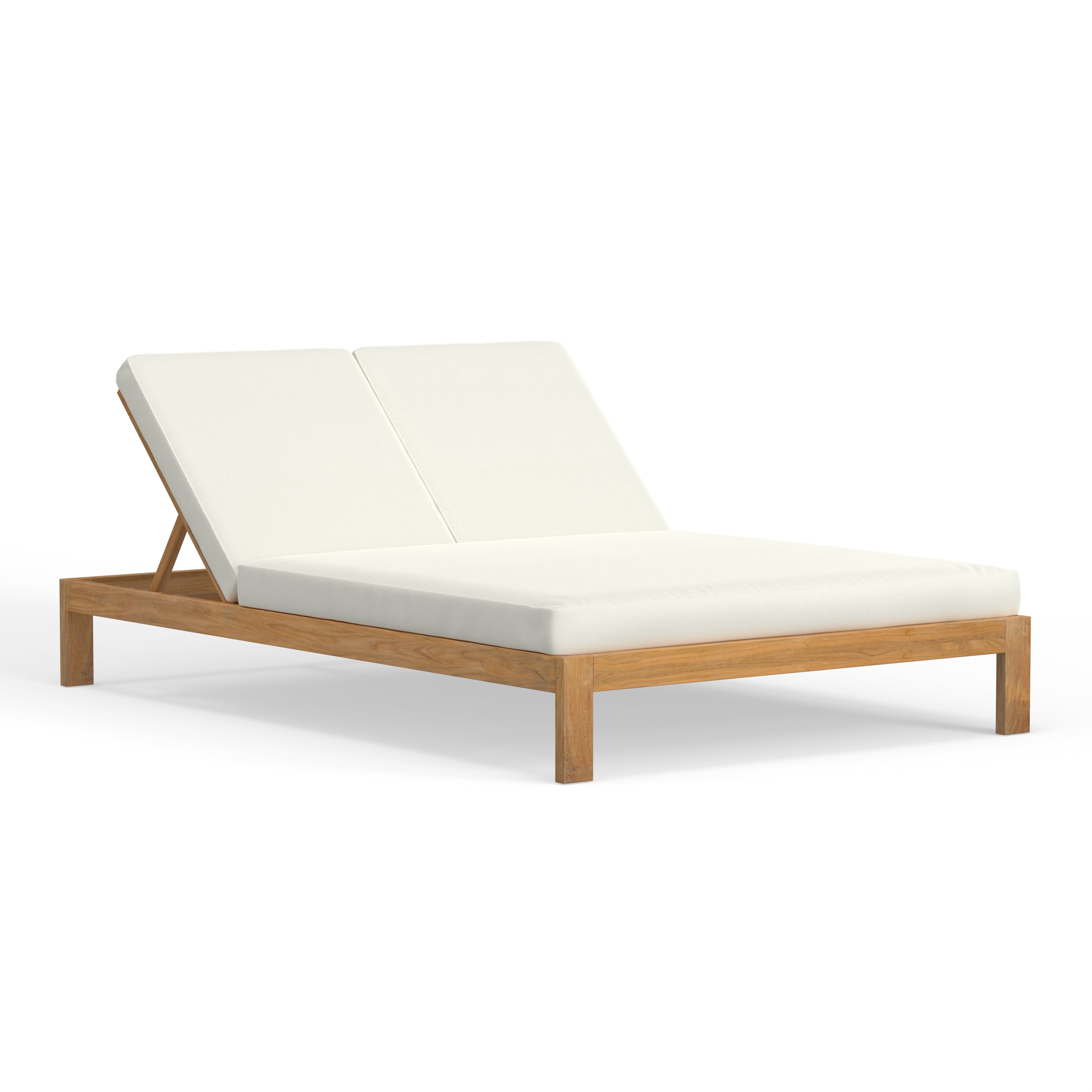 Best Quality Outdoor Teak Double Chaise Lounge