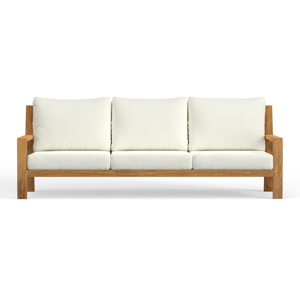 Outdoor patio sofa teak