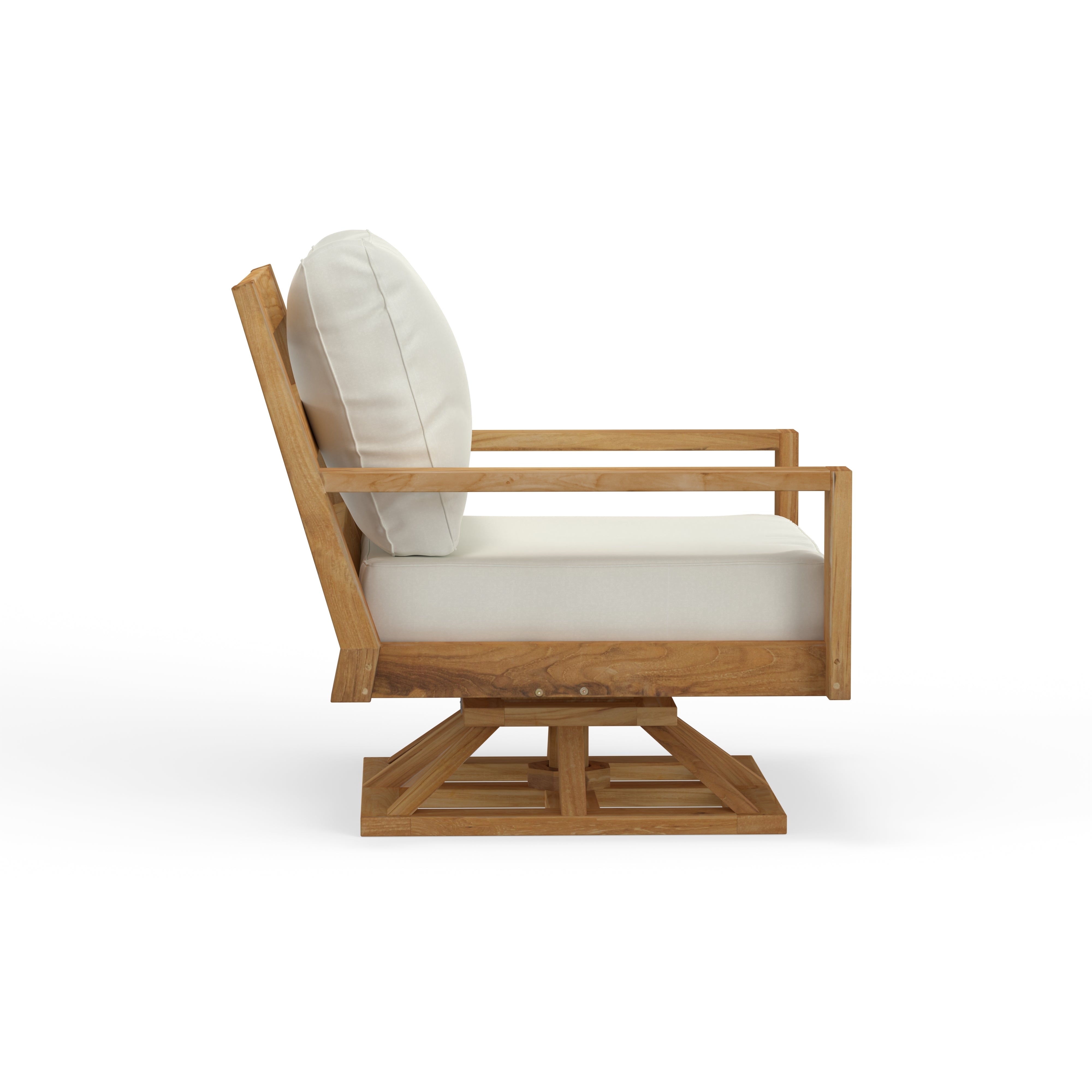 Teak Outdoor Swivel Lounge Chair