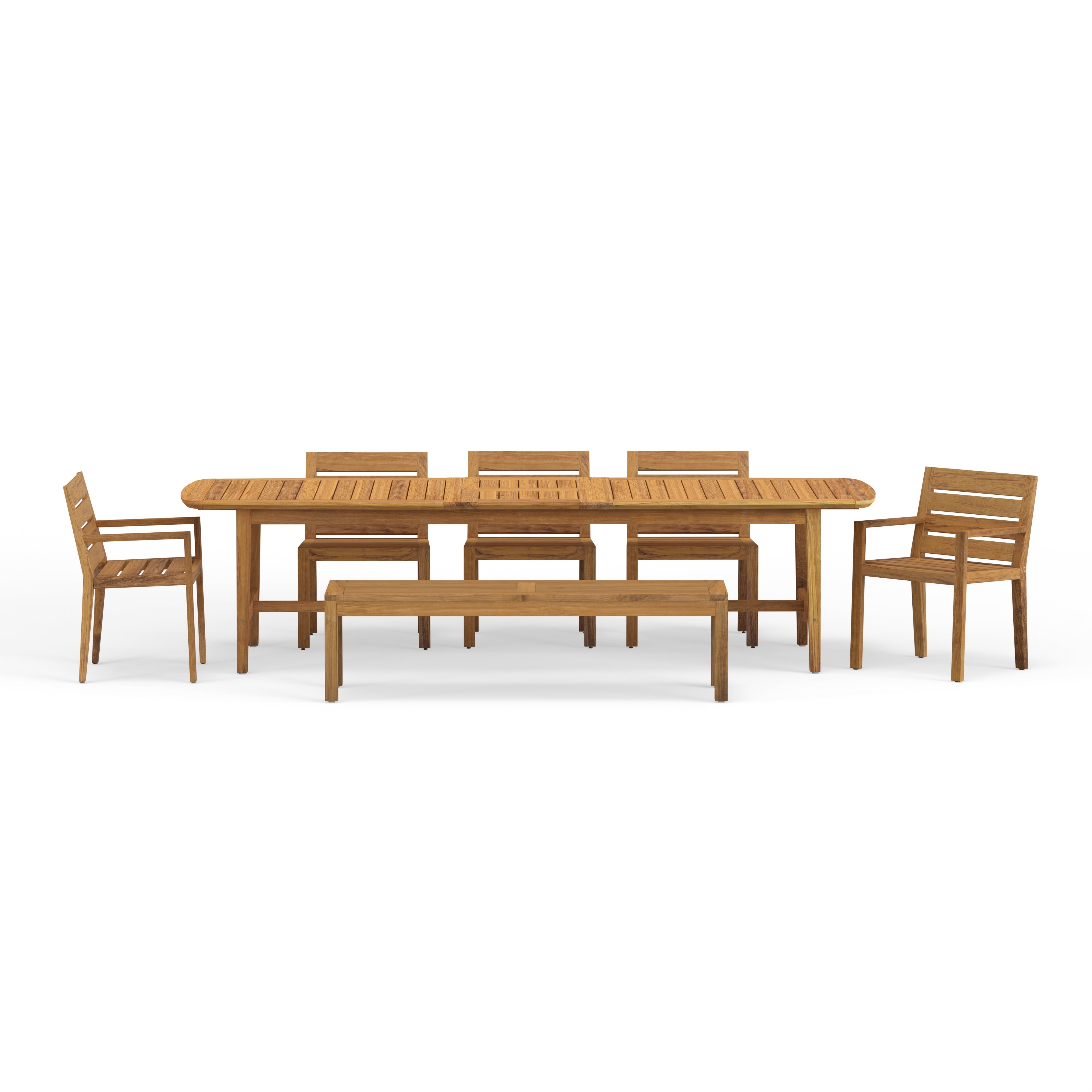 Highest Quality Luxury Teak Dining Table And Chair Set