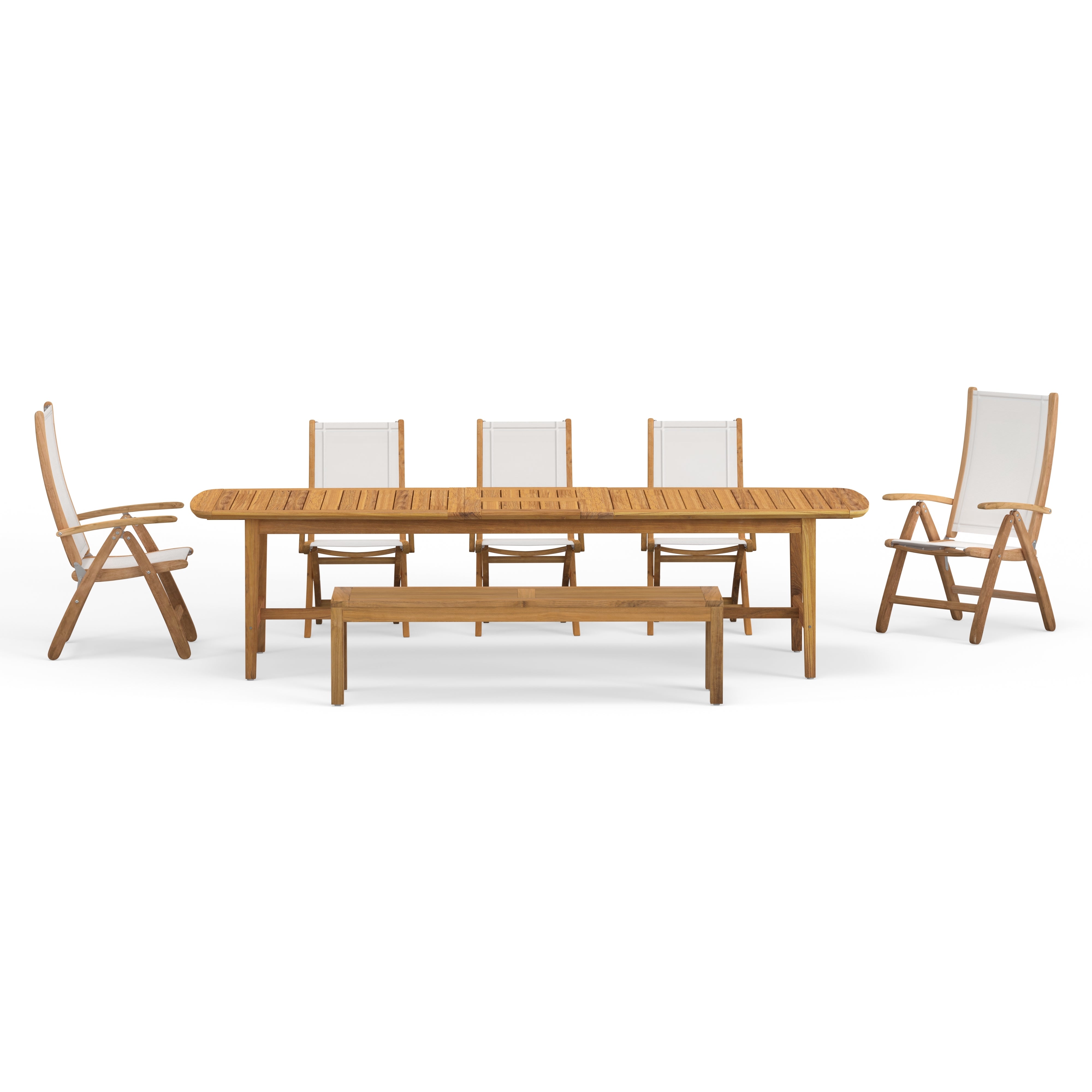 Best Quality Luxury Outdoor Dining Table Chairs And Bench Set