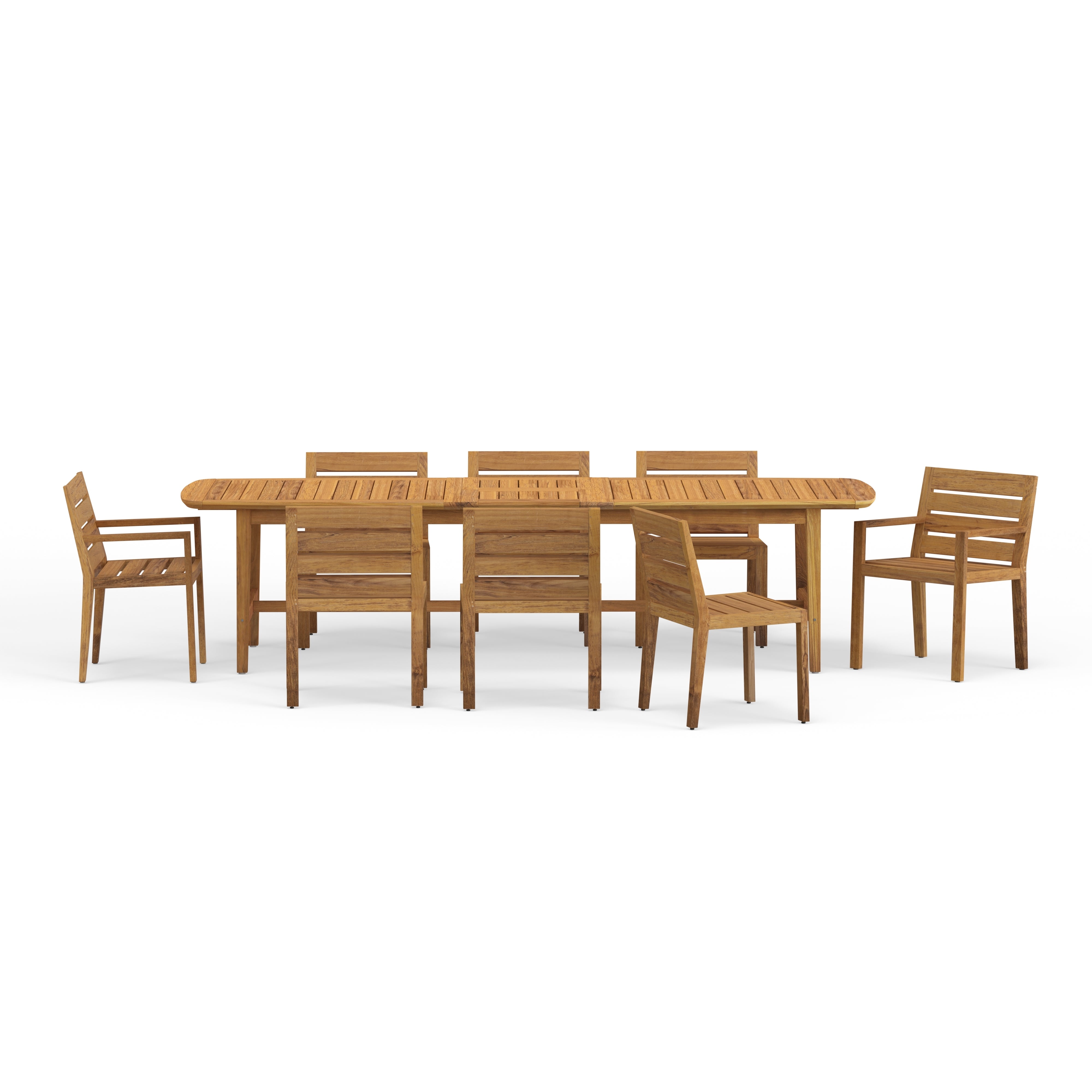 Best Quality Outdoor Teak Wood Dining Set For 8