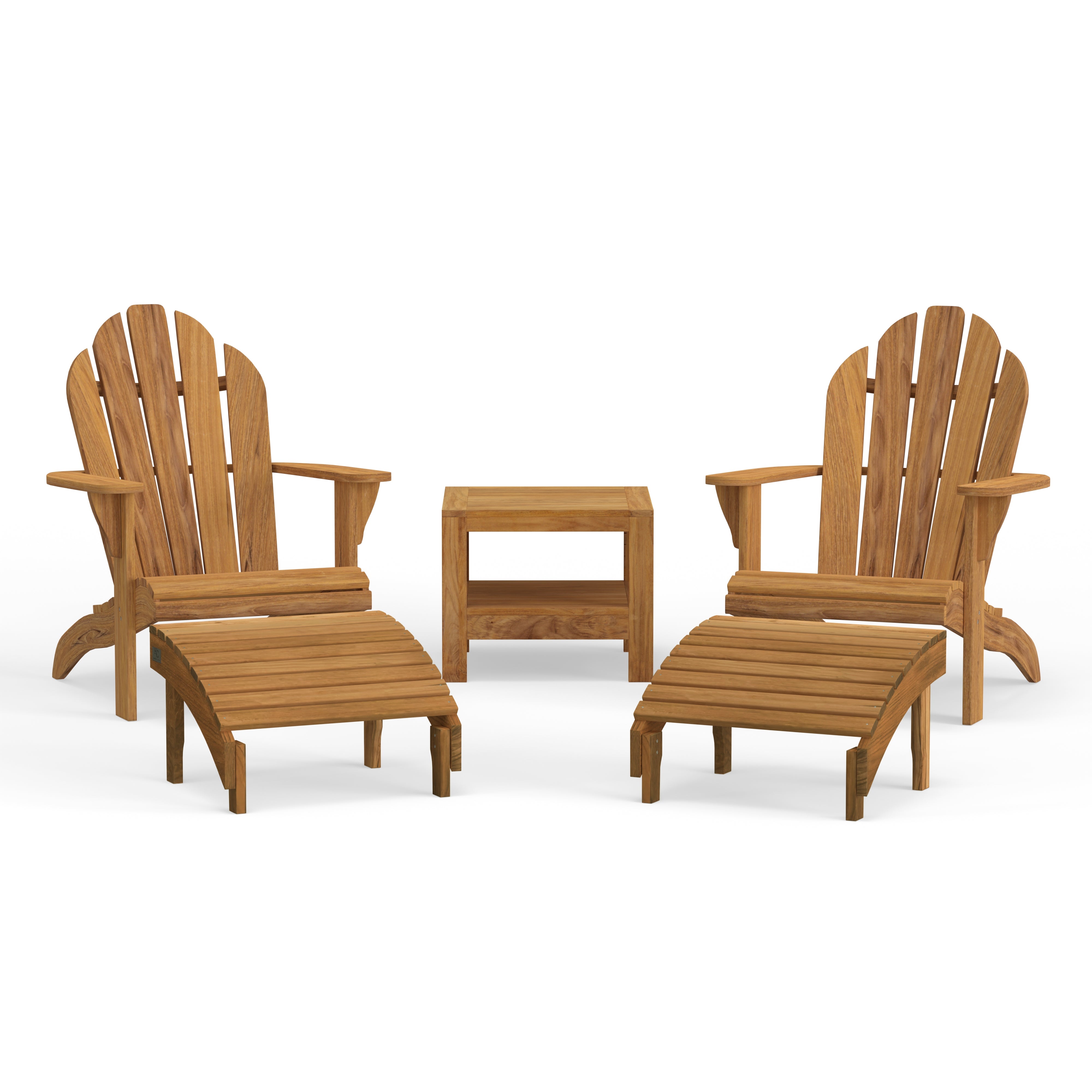 HC Luxury Furniture Adirondack Chair Classic Teak Adirondack