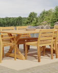 Charleston 7-Piece Trestle Dining Set