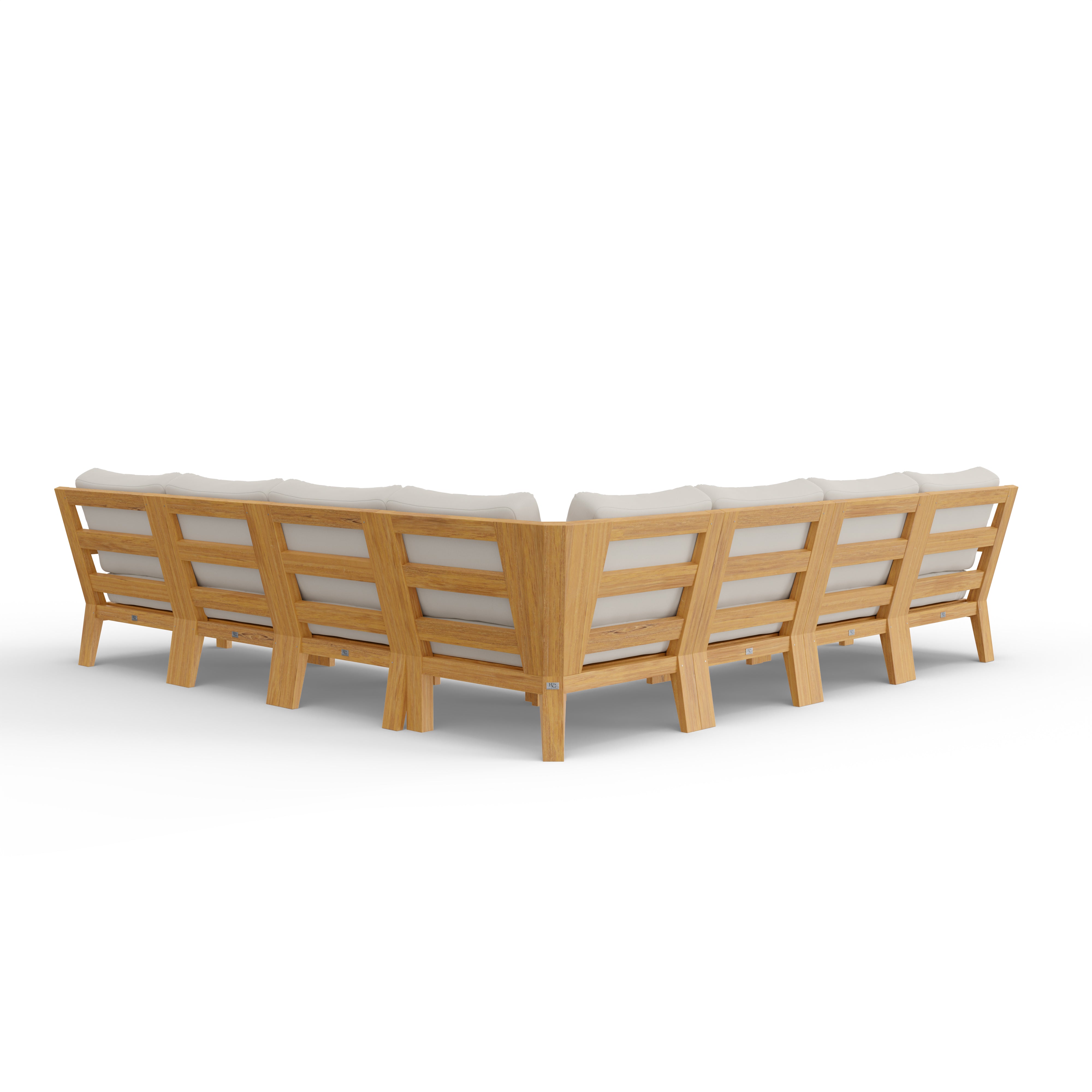 Grade-A Teak Outdoor Sectional Sofa