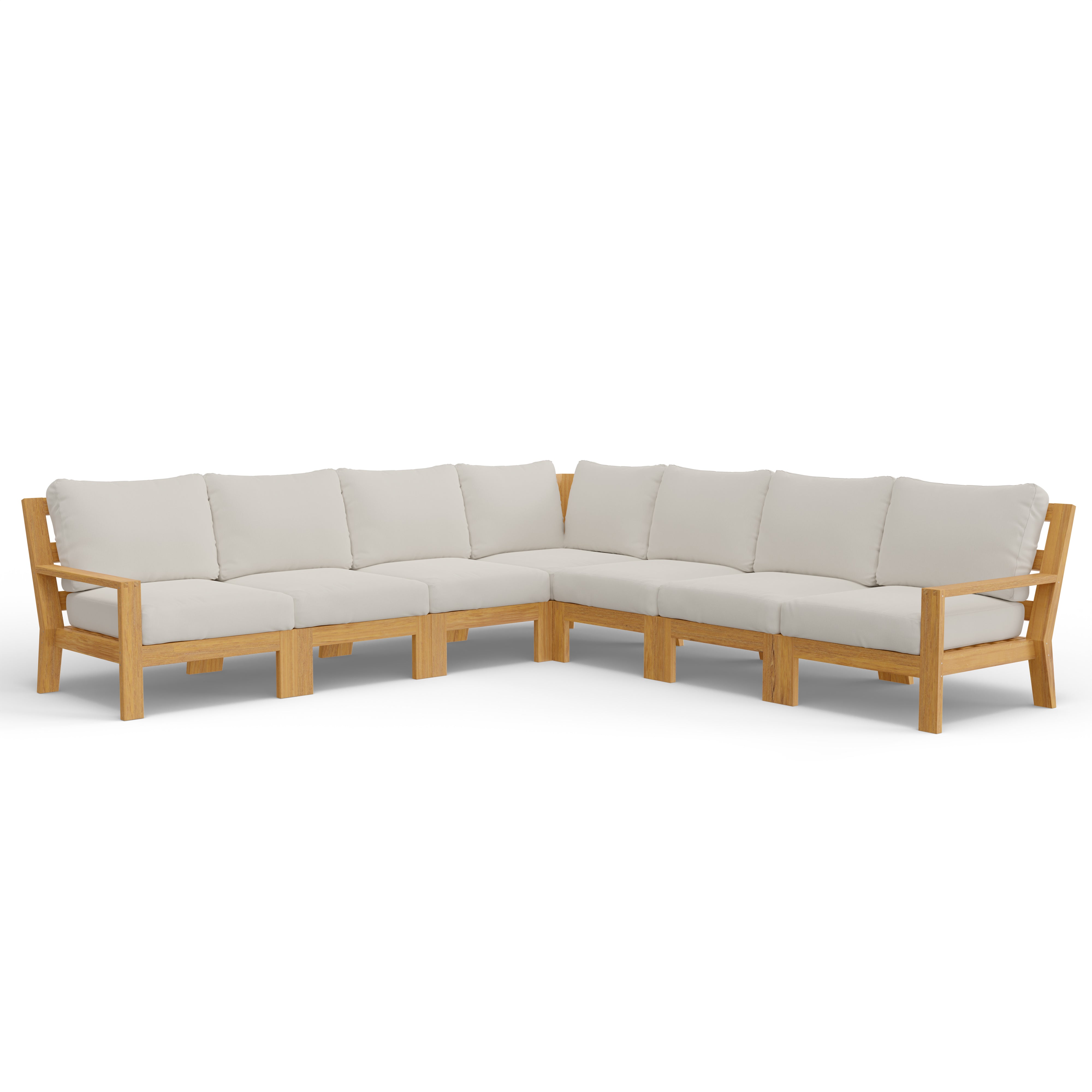 Contemporary Teak Sectional