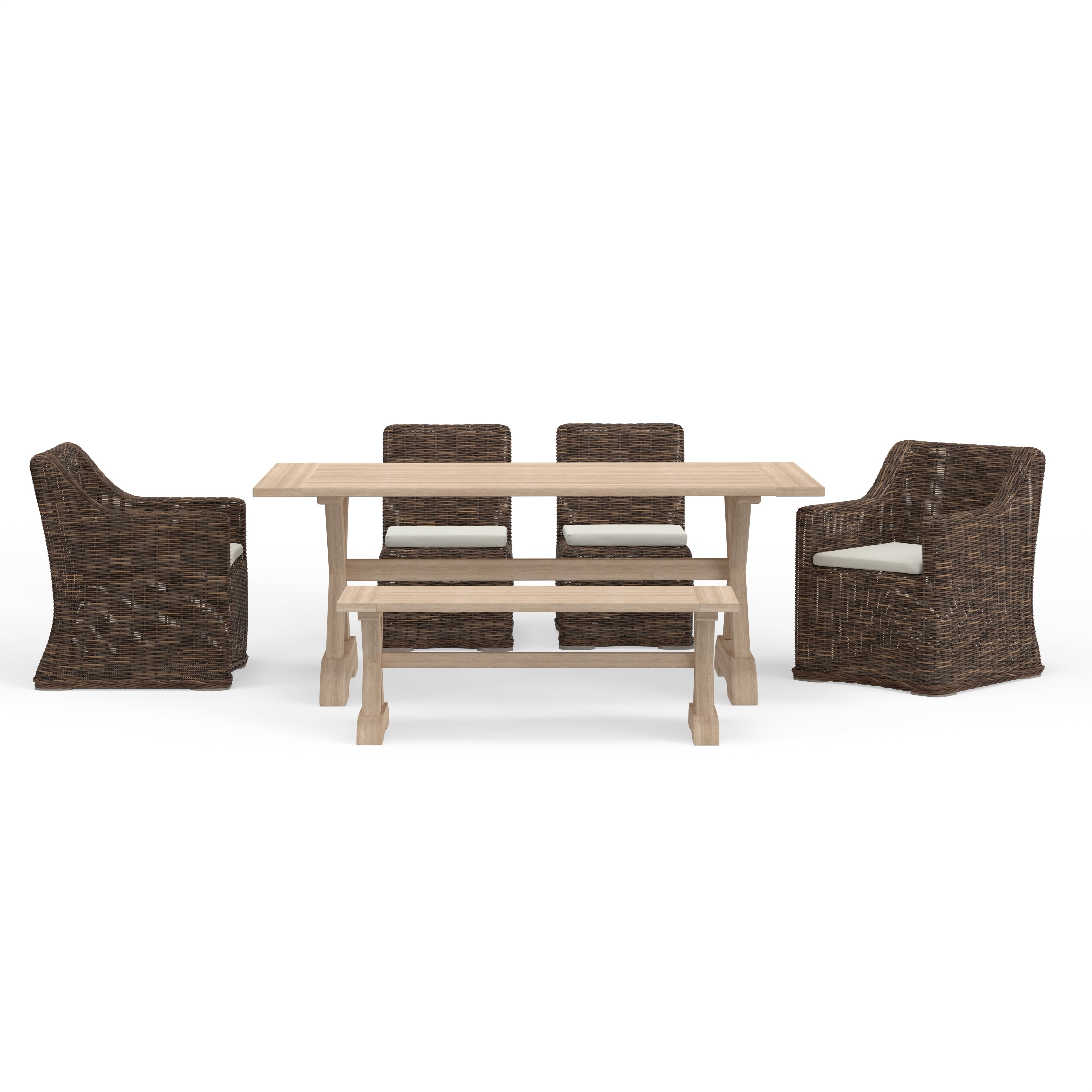 Best Outdoor Trestle Dining Bench