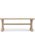 Best Quality Outdoor Gray Teak Trestle Bench