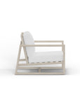 Modern White Washed Teak Club Chair