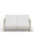 White Washed Teak Loveseat