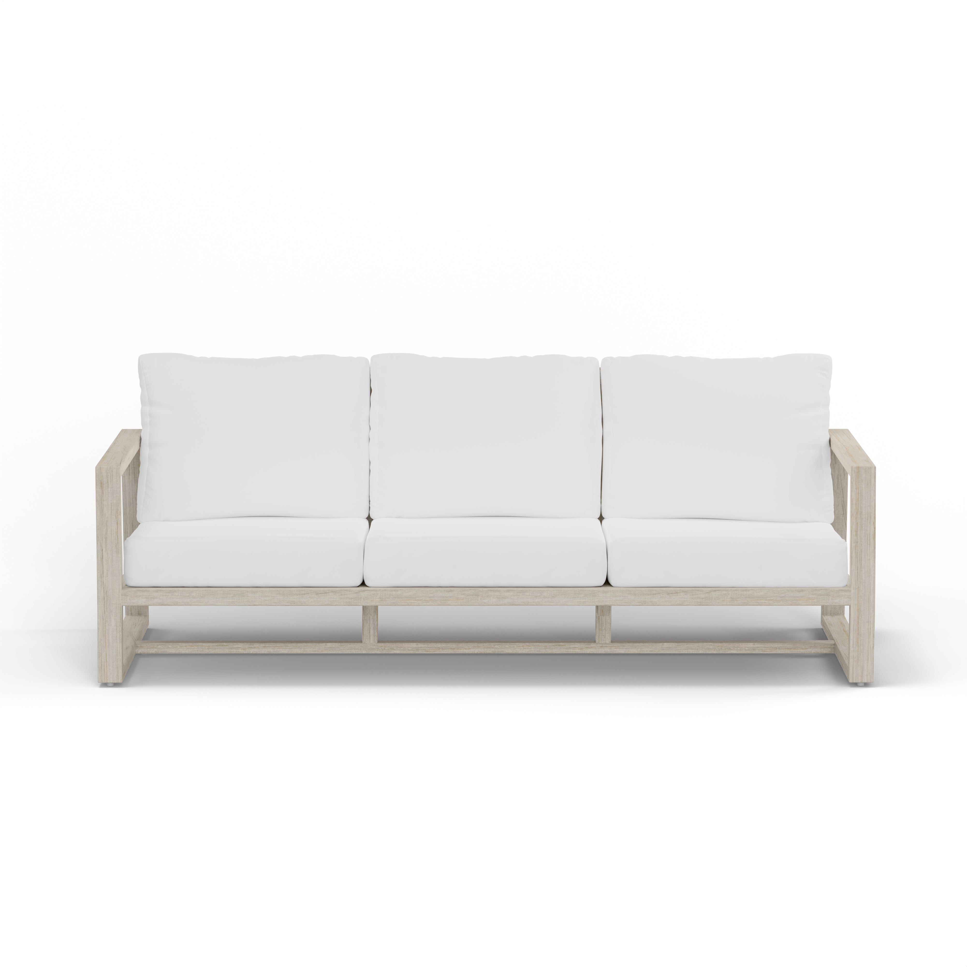 Modern Gray Teak Sofa Set