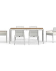 Contemporary White Aluminum Dining Chairs