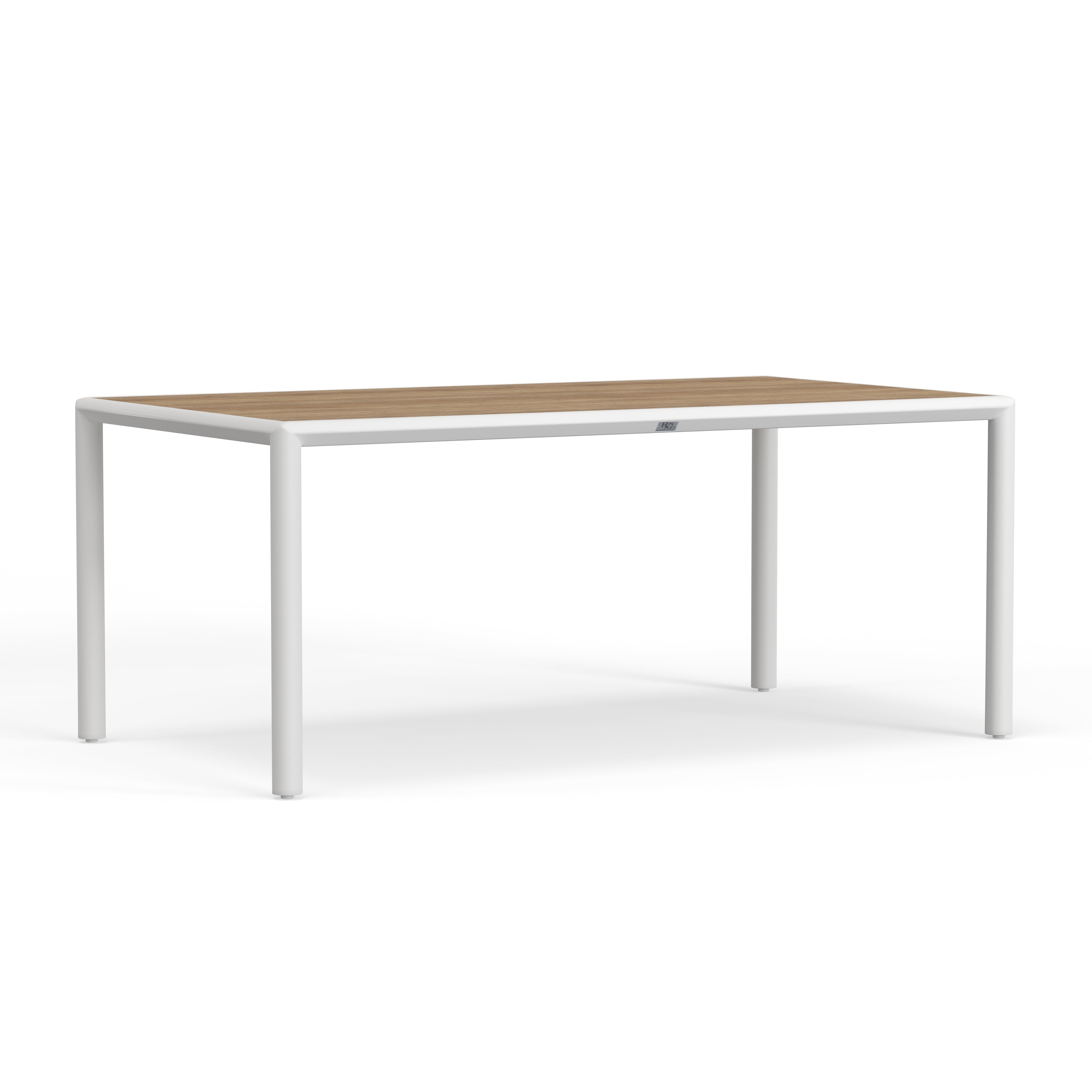 White Aluminum Dining Table