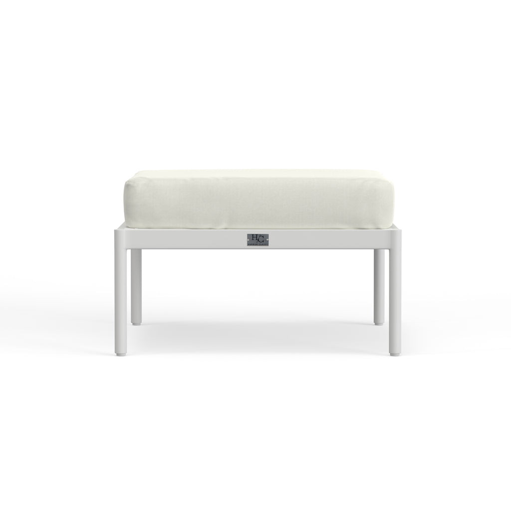 Outdoor Ottoman In White