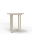 Outdoor Gray Teak Bar Table