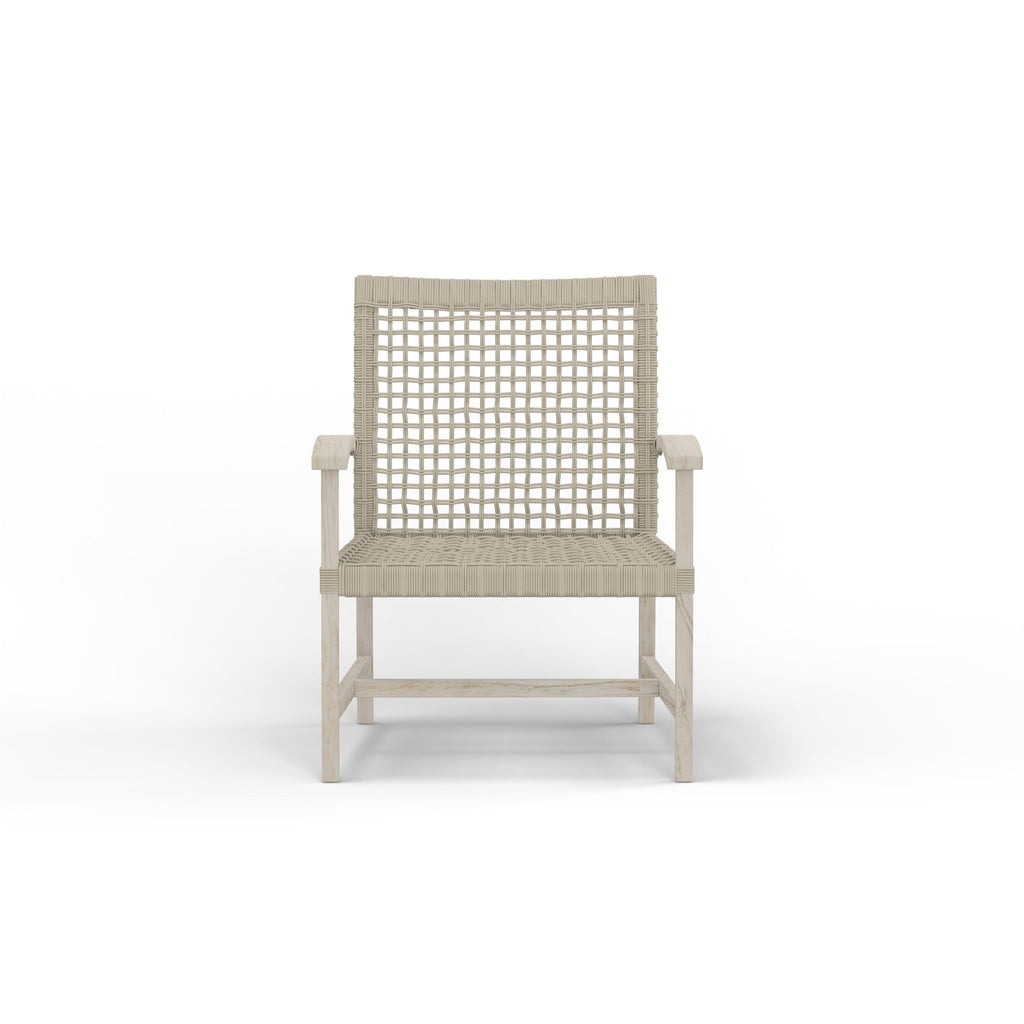 Teak And Rope Club Chair