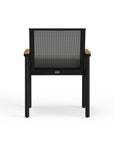Best Quality Luxury Outdoor Dining Arm Chair In Black