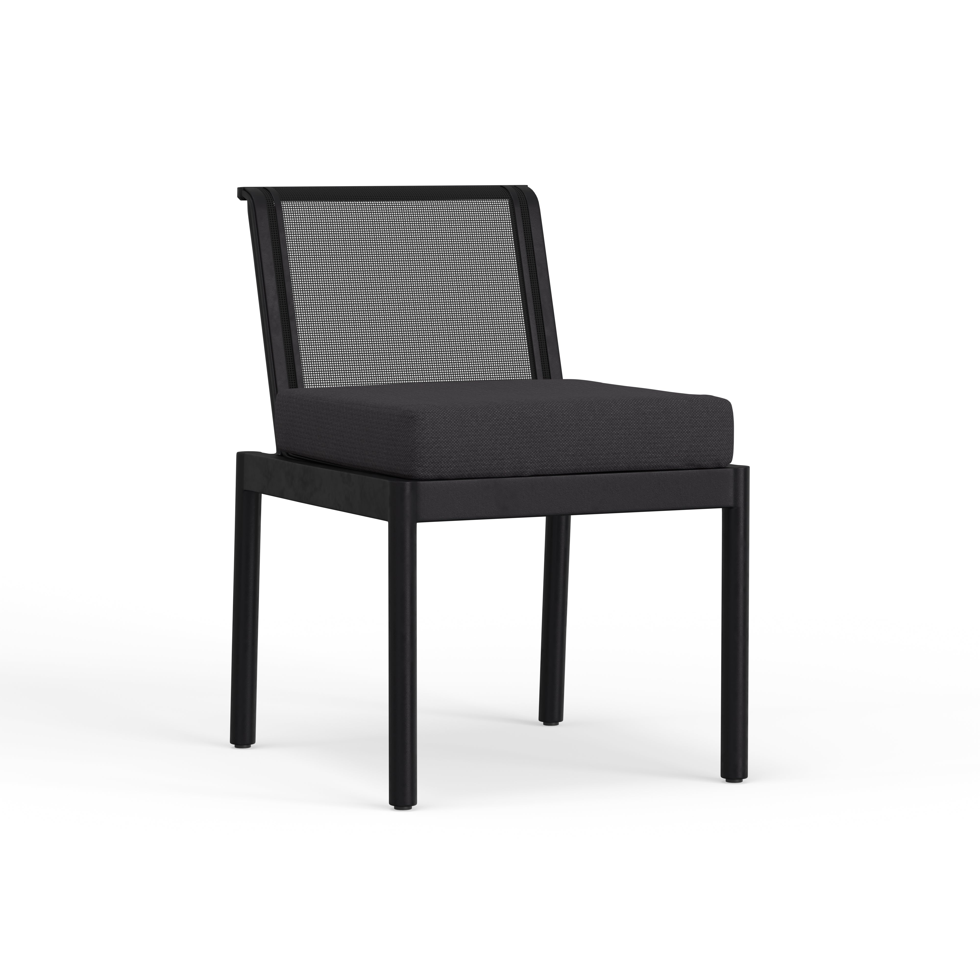 Luxury Outdoor Dining Chair In Black