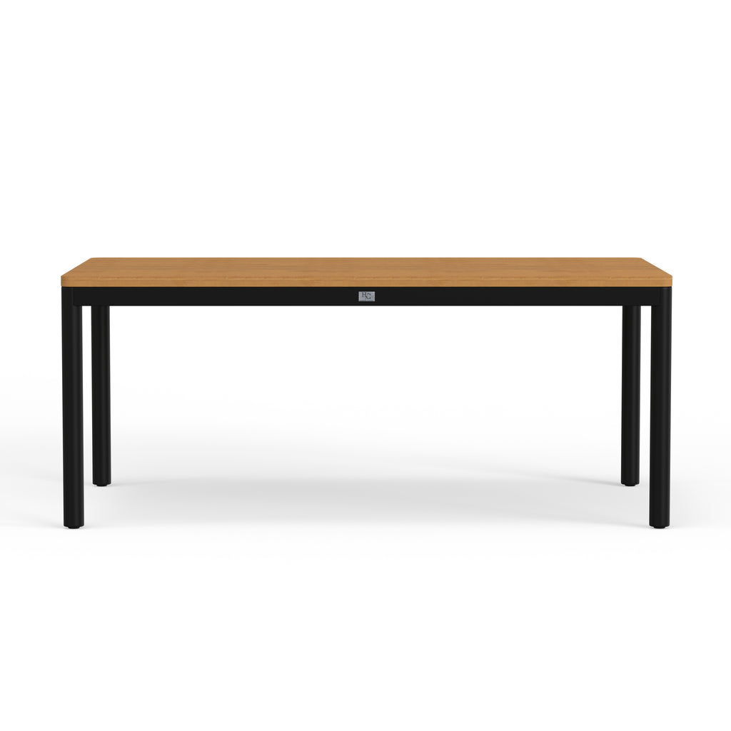 Black Aluminum Outdoor Dining Set For 6